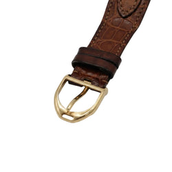 Montre RALPH LAUREN "Stirrup" MM en or rose et cuir - Castafiore