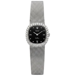 Montre ROLEX "Cellini" en or blanc et diamants - Castafiore