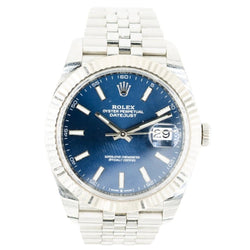 Montre ROLEX "Datejust 41" en acier et or blanc - Castafiore
