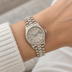 Montre ROLEX “Lady-Datejust” en or blanc - Castafiore
