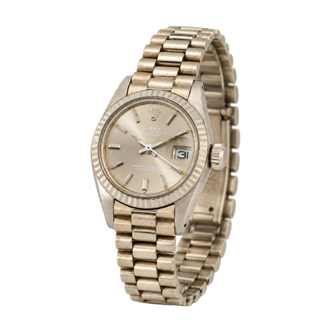 Montre ROLEX “Lady-Datejust” en or blanc - Castafiore