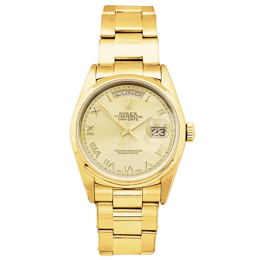 Montre ROLEX "Oyster Perpetual Date-Date" en or jaune - Castafiore
