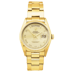 Montre ROLEX "Oyster Perpetual Date-Date" en or jaune - Castafiore