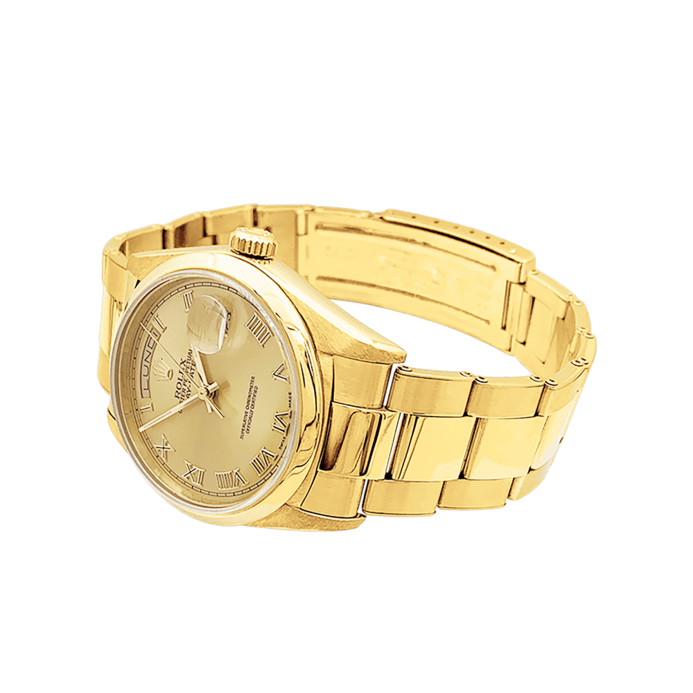 Montre ROLEX "Oyster Perpetual Date-Date" en or jaune - Castafiore