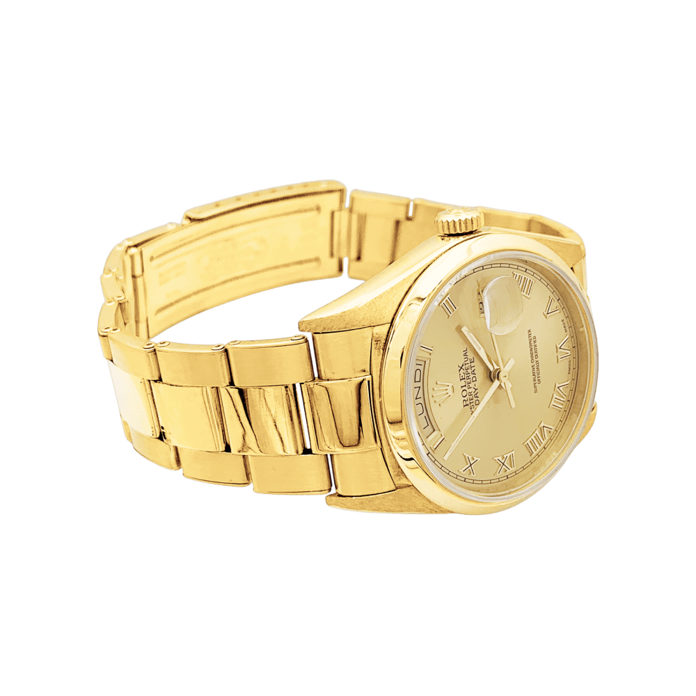 Montre ROLEX "Oyster Perpetual Date-Date" en or jaune - Castafiore