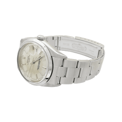 Montre ROLEX "Oyster Perpetual Date" en acier et argent - Castafiore