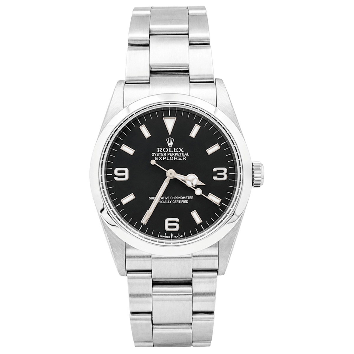 Montre ROLEX "Oyster Perpetual Explorer" en acier - Castafiore