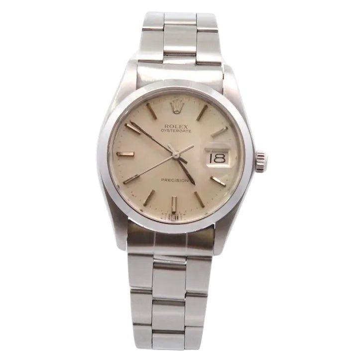 Montre ROLEX "OysterDate Précision" en acier - Castafiore