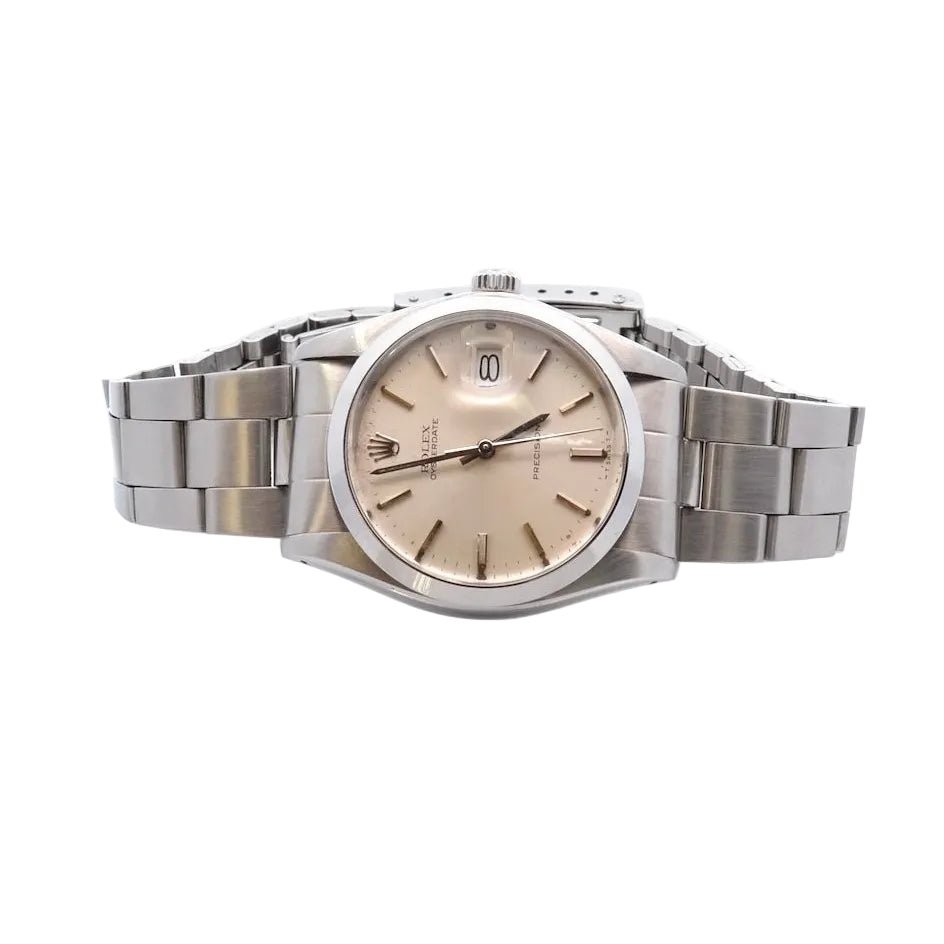 Montre ROLEX "OysterDate Précision" en acier - Castafiore
