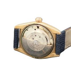 Montre ROLEX "Perpetual Ovetto Bubbleback" en or rose et cuir - Castafiore