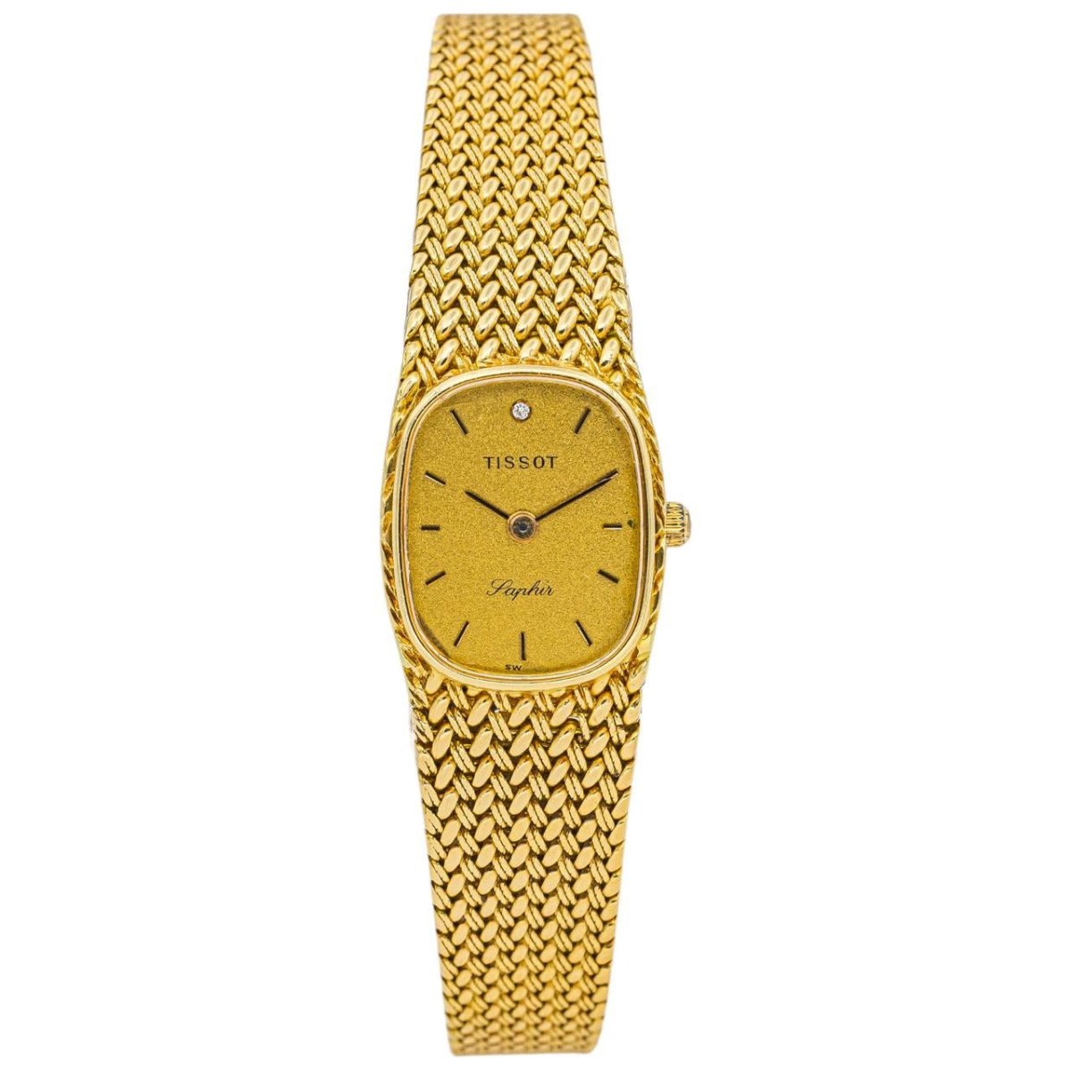 Montre TISSOT en or jaune et diamant - Castafiore