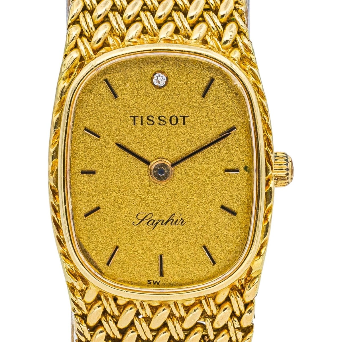 Montre TISSOT en or jaune et diamant - Castafiore