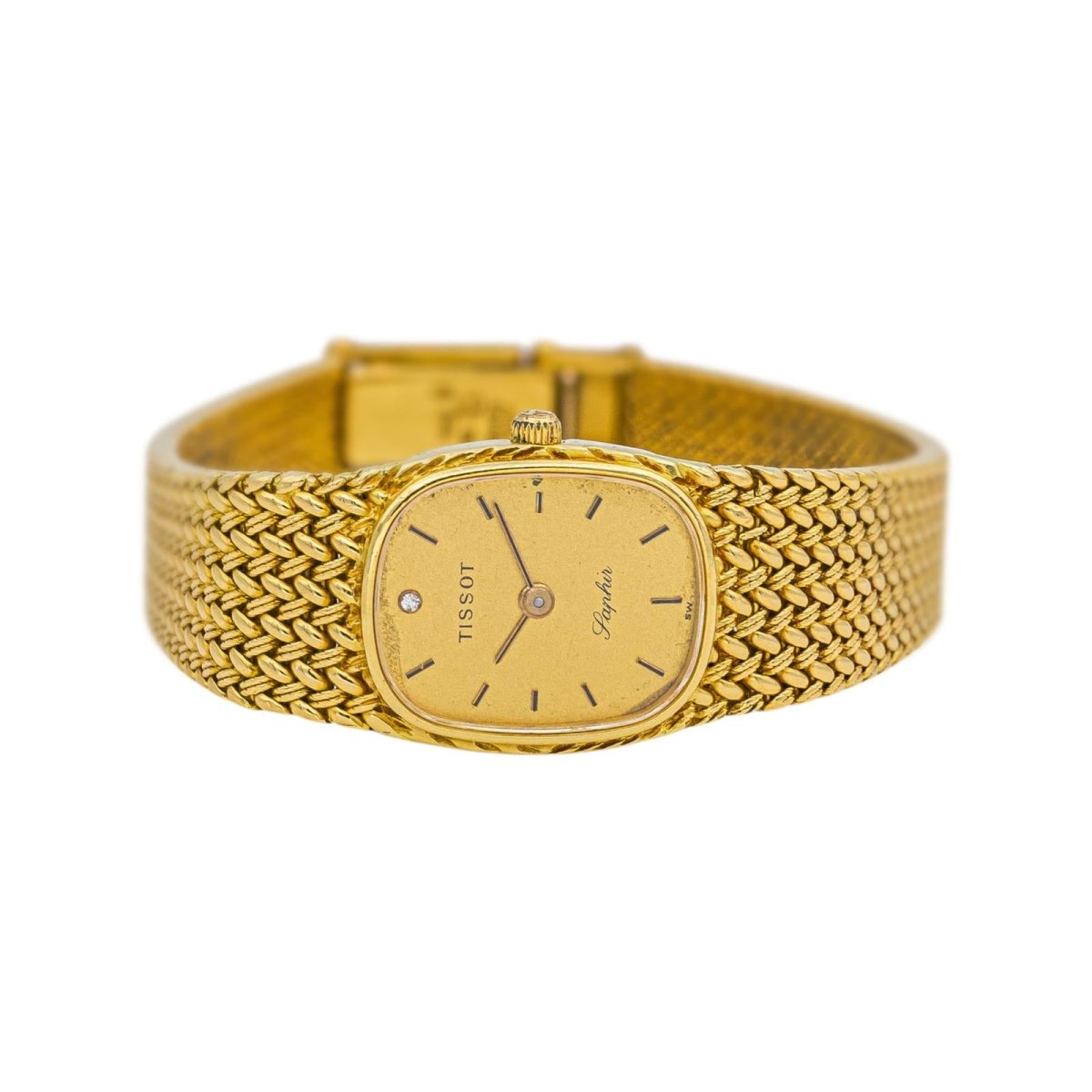 Montre TISSOT en or jaune et diamant - Castafiore