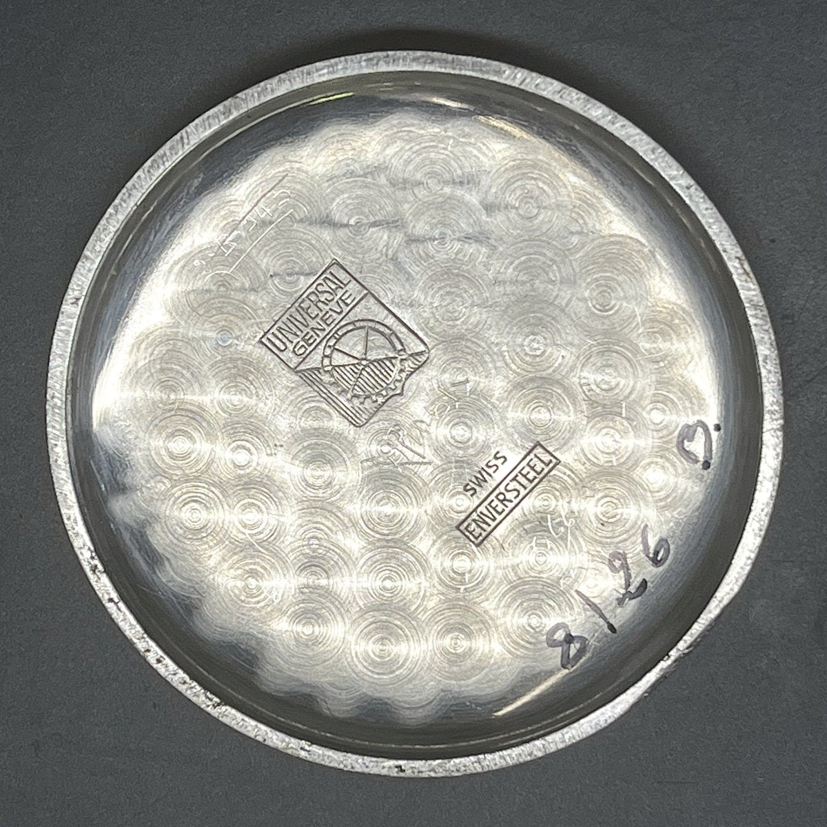 Montre UNIVERSAL GENEVE "Uni-Compax" en acier - Castafiore