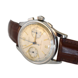 Montre UNIVERSAL GENEVE "Uni-Compax" en acier - Castafiore
