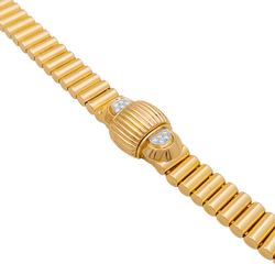 Montre UTI en or jaune, or blanc et diamants - Castafiore