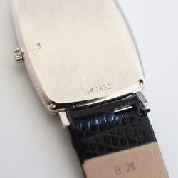 Montre VACHERON CONSTANTIN en or blanc, acier, cuir, onyx et diamants - Castafiore