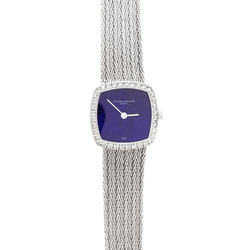 Montre VACHERON CONSTANTIN en or blanc, lapis-lazuli et diamants - Castafiore
