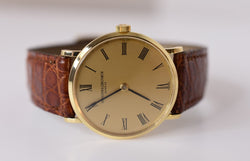 Montre VACHERON CONSTANTIN "Ultra - Thin" en or jaune, - Castafiore