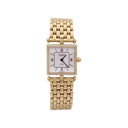 Montre VAN CLEEF & ARPELS "Classique" en or jaune et diamants - Castafiore