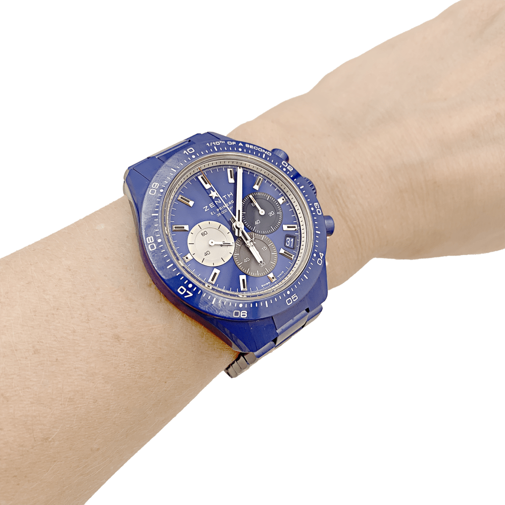 Montre ZENITH "Chronomaster Sport 160th Anniversary Édition" en céramique et acier - Castafiore
