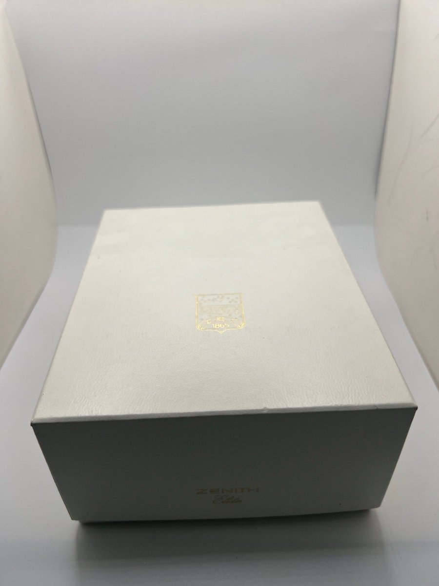 Montre ZENITH "Port Royal" en acier et cuir - Castafiore
