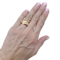 Bague Cartier, "Trinity", or jaune, or blanc, or rose.