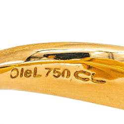 Ole Lynggaard Bague Lotus Or jaune Quartz rose - Castafiore