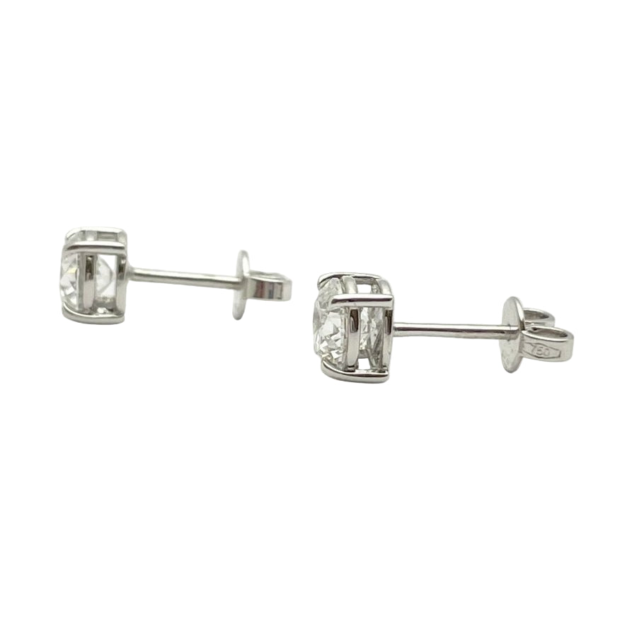 Orecchini oro 18KT con diamanti naturali ct 1.80 tot; VS1 D. Certificati GIA - Castafiore