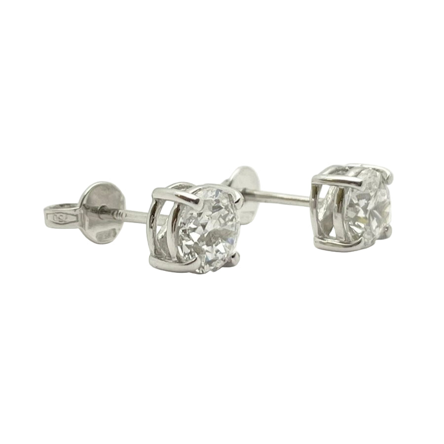Orecchini oro 18KT con diamanti naturali ct 1.80 tot; VS1 D. Certificati GIA - Castafiore