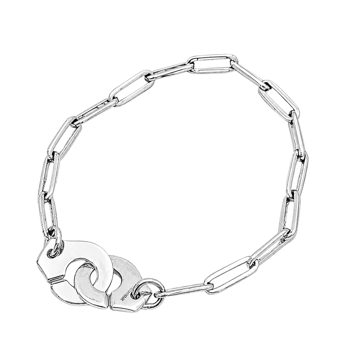 Bracelet Dinh Van, "Menottes", or blanc.