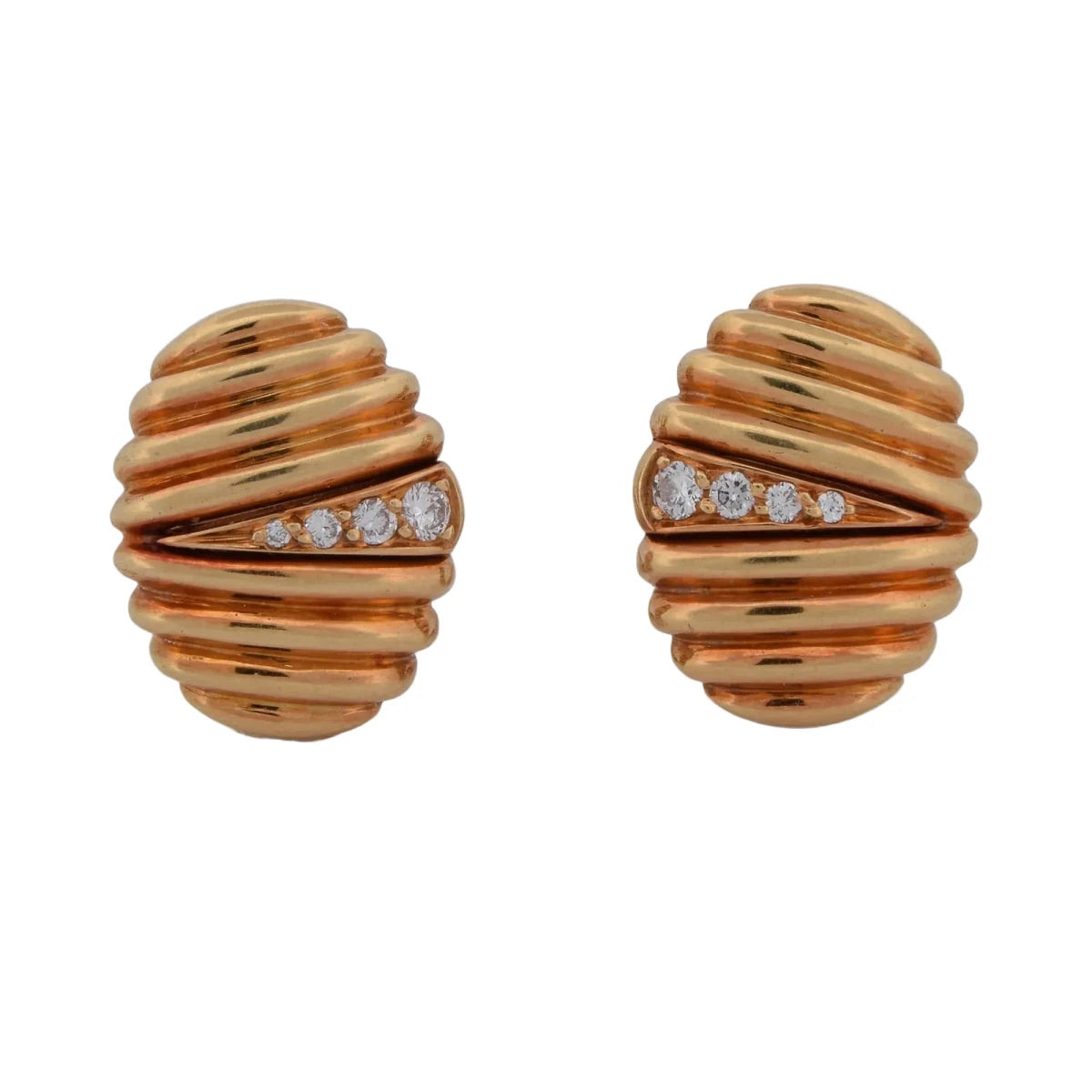 Parure en or jaune et diamants - Castafiore