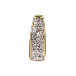 Pendentif 2 ors en or jaune et or blanc avec diamants - Castafiore