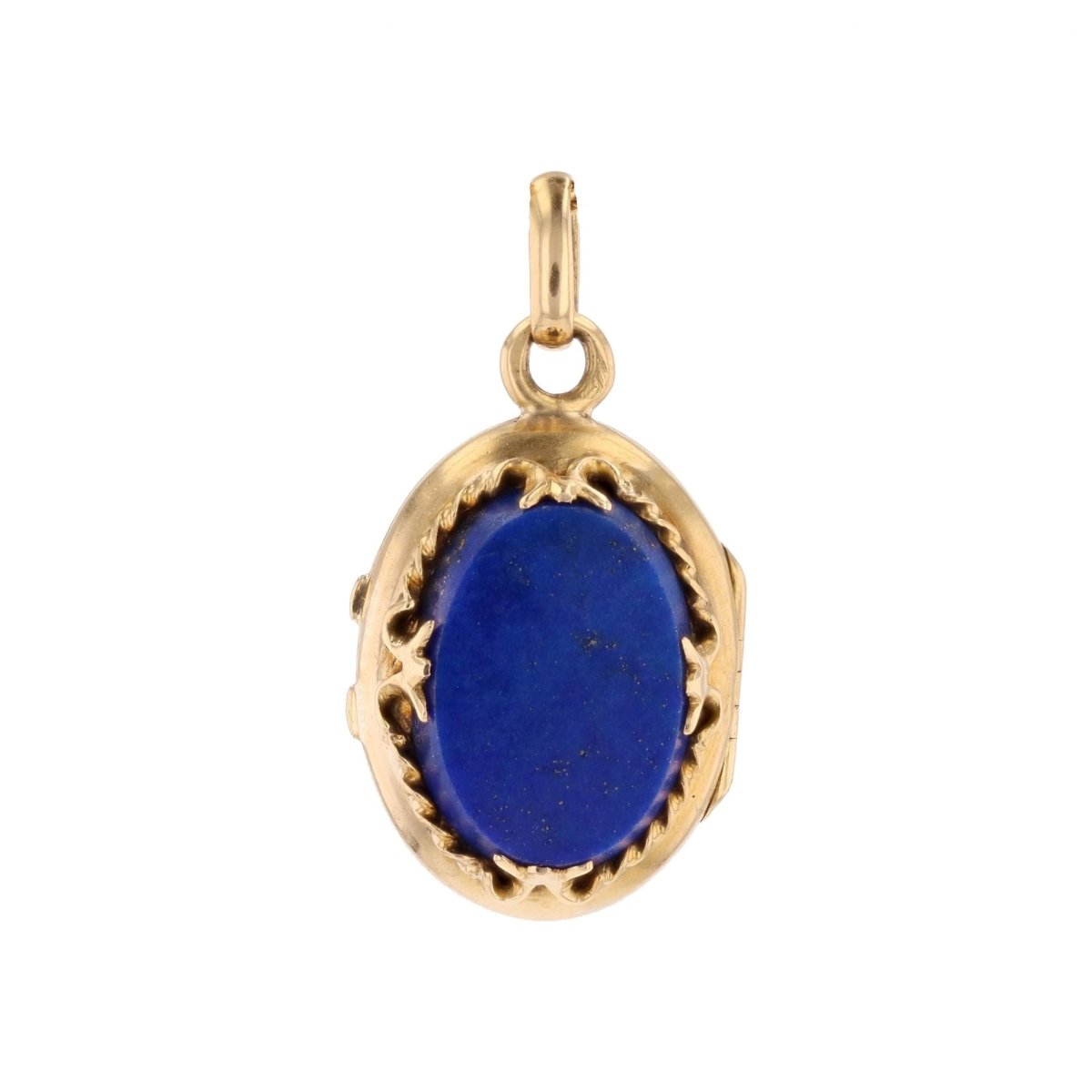 Pendentif ancien en or jaune et lapis lazuli - Castafiore