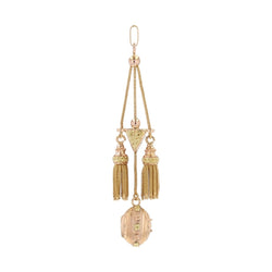 Pendentif ANCIEN Médaillon en or rose et or vert - Castafiore