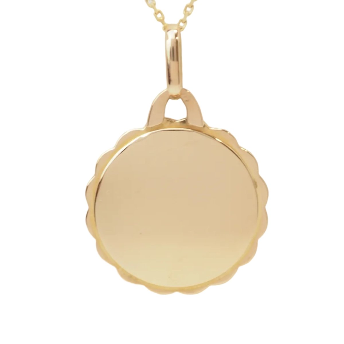 Pendentif AUGIS Plus qu'hier, moins que demain en or jaune et rubis