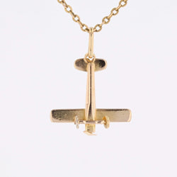 Pendentif avion en or jaune - Castafiore