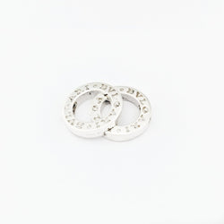Pendentif Bvlgari en argent - motif cercles entrelacés - Castafiore