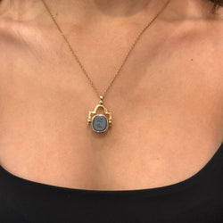 Pendentif Cachet Or Et Agate - Castafiore
