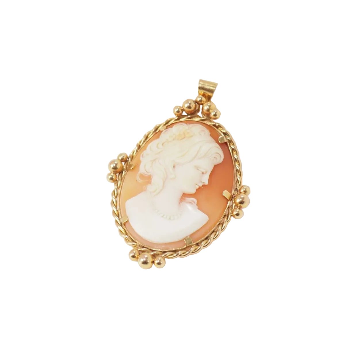 Pendentif Camée ancien d'occasion en or jaune - Castafiore
