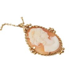 Pendentif Camée ancien d'occasion en or jaune - Castafiore