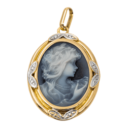 Pendentif Camée Or jaune - Castafiore