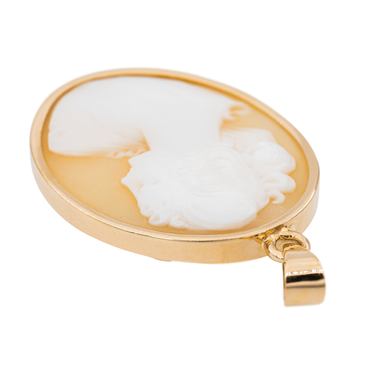 Pendentif Camée Or jaune Coquille - Castafiore