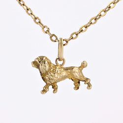 Pendentif caniche or - Castafiore
