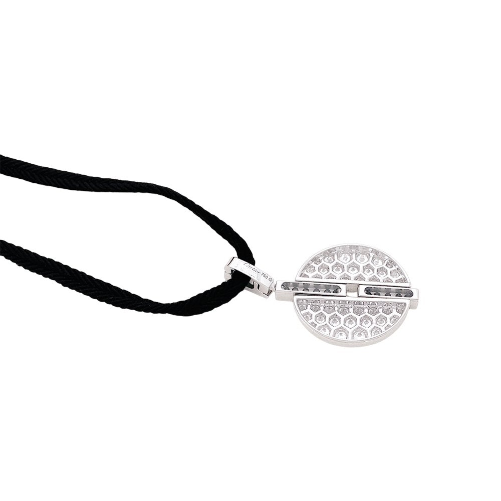 Pendentif Cartier, "Himalia", or blanc, diamants. - Castafiore