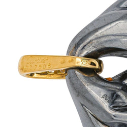 Pendentif CARTIER "Panthère" en or jaune, argent et diamants - Castafiore
