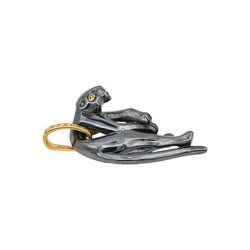 Pendentif CARTIER "Panthère" en or jaune, argent et diamants - Castafiore