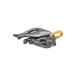 Pendentif CARTIER "Panthère" en or jaune, argent et diamants - Castafiore