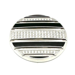 Pendentif CHAUMET "Class One Croisière" en or blanc, émail, caoutchouc et diamants - Castafiore