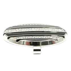 Pendentif CHAUMET "Class One Croisière" en or blanc, émail, caoutchouc et diamants - Castafiore